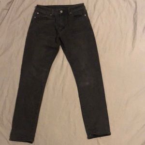 American eagle, black slim jeans